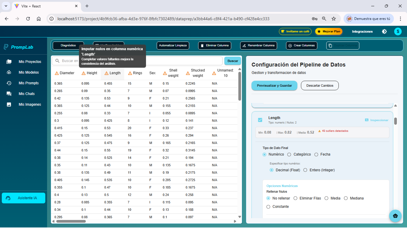 PrompLab - Screenshot 2 showing product features and functionality