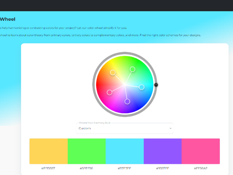 colorwheels.io - 프로젝트의 완벽한 컬러 팔레트를 발견하십시오 미디어 2