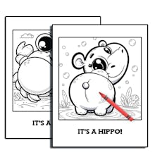 Who's Butt Is That? - 30 Coloring Pages gallery image