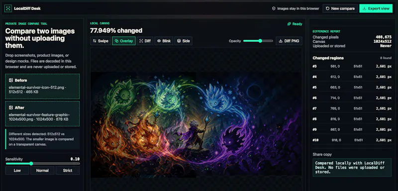 LocalDiff Desk screenshot 1