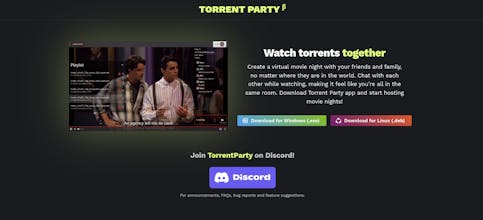 Torrent Party - Netflix Party For Torrents. Watch Torrents Together In Sync!