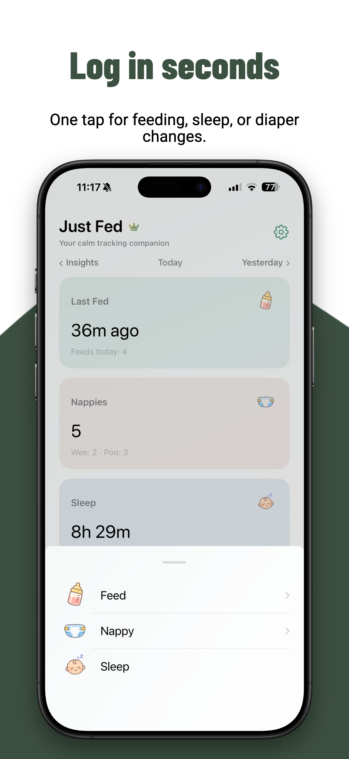 Just Fed! Baby tracker gallery image
