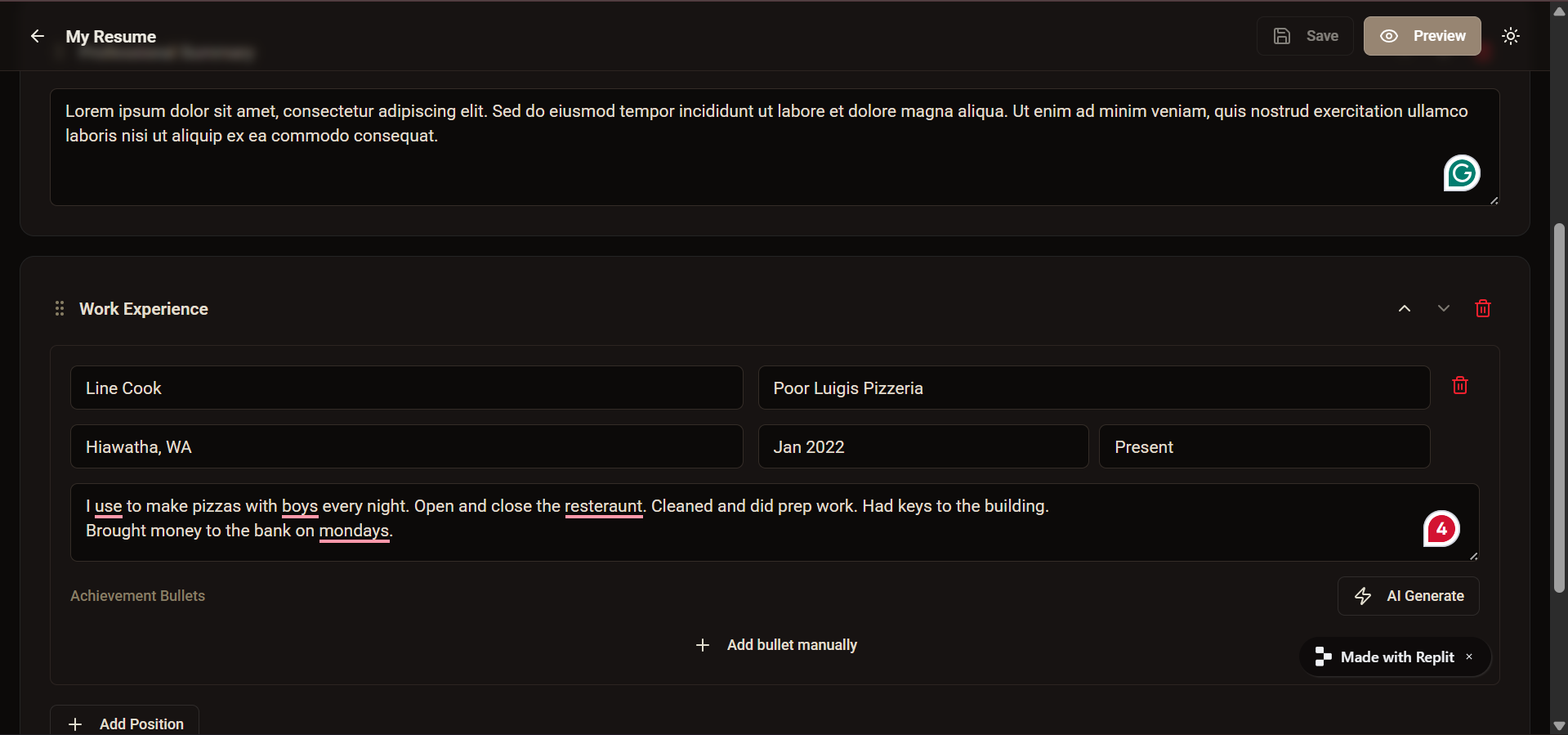 RobotResume FREE AI Resume Builder - Screenshot 5 showing product features and functionality