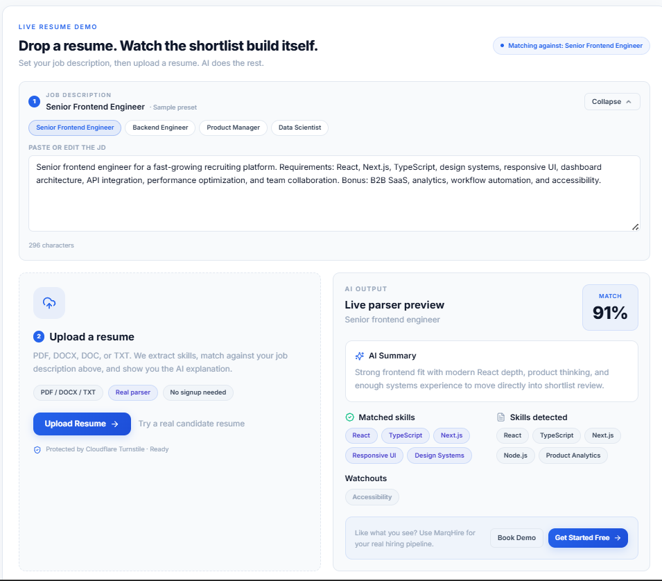 MarqHire – AI Hiring Agent gallery image