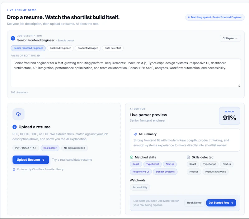 MarqHire – AI Hiring Agent screenshot 5