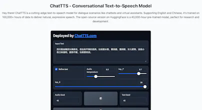 ChatTTS Me - AI text to speech gallery image
