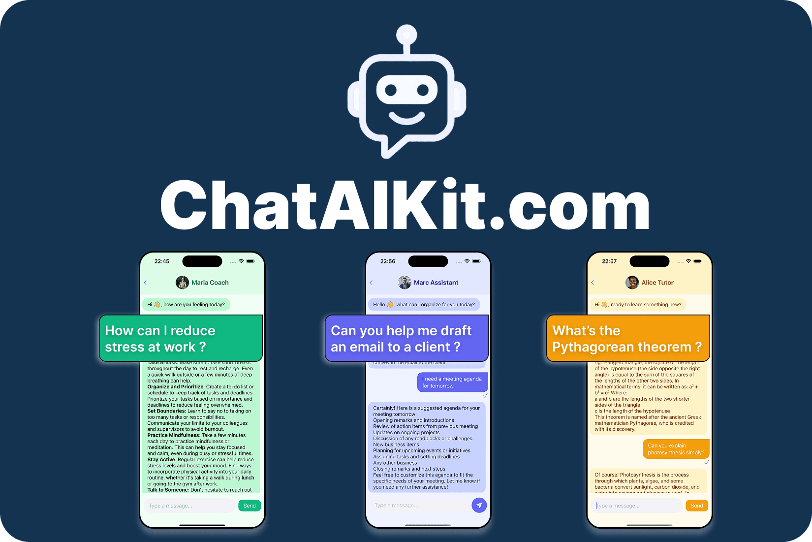 وسائط طقم Cat AI - أضف chatbot منظمة العفو الدولية إلى تطبيقك في دقائق ، قابلة للتخصيص بالكامل 1