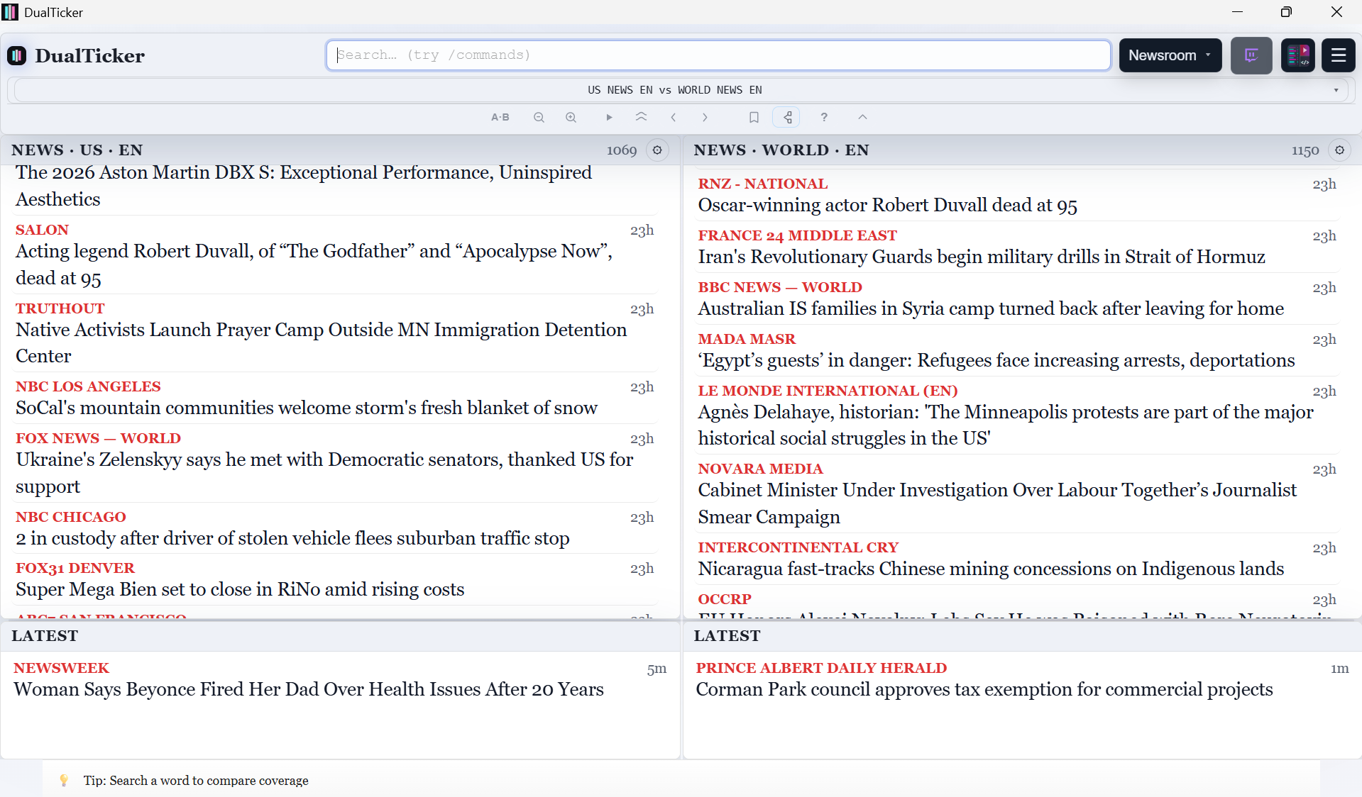 Dualticker - Main product screenshot demonstrating key features and user interface