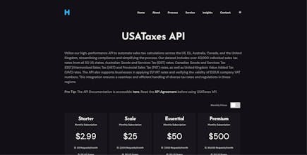Global Sales Tax Compliance API gallery image