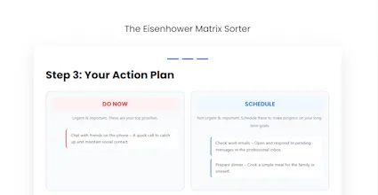 Eisenhower Matrix Sorter gallery image
