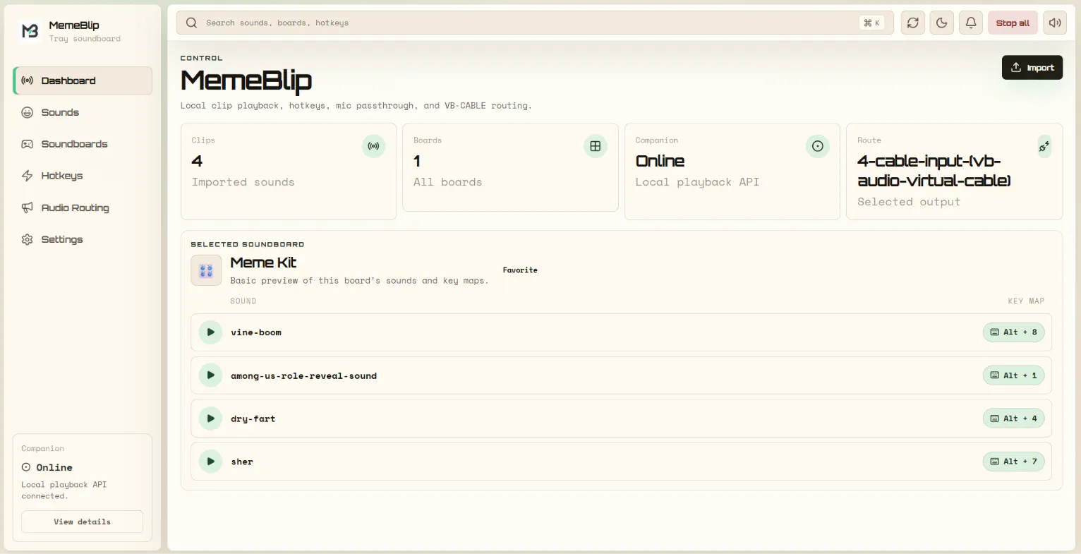 MemeBlip — Soundboard for Chaos gallery image