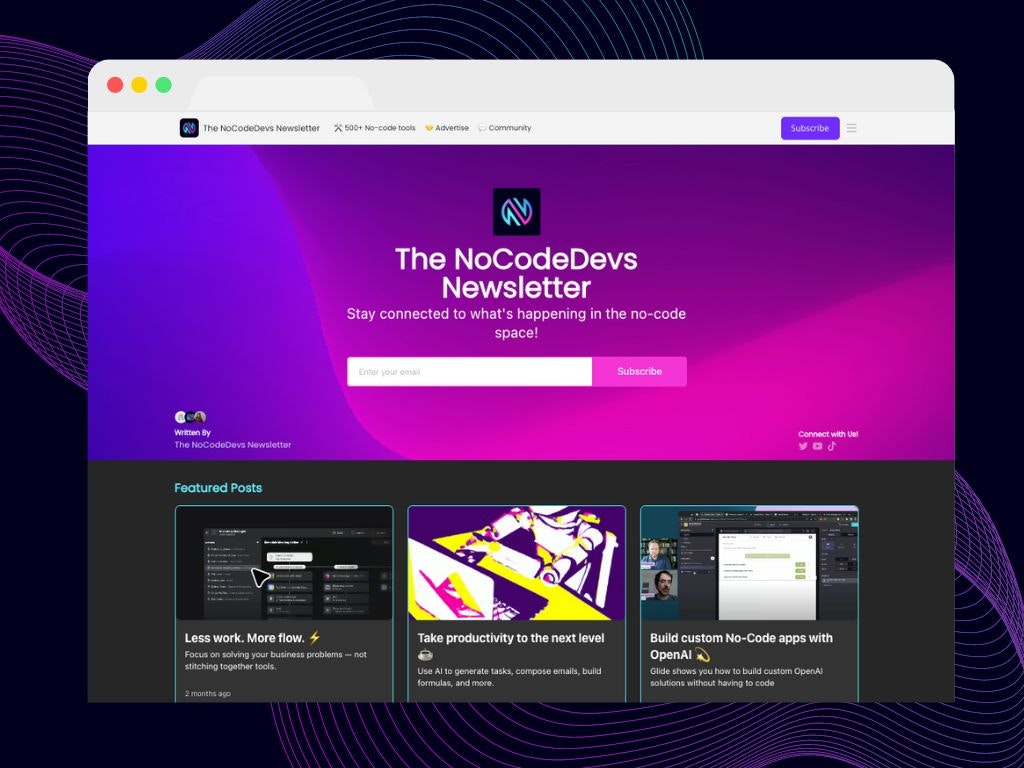 จดหมายข่าว Nocodedevs - เกตเวย์ของคุณไปยังพื้นที่ไม่มีรหัส media 2
