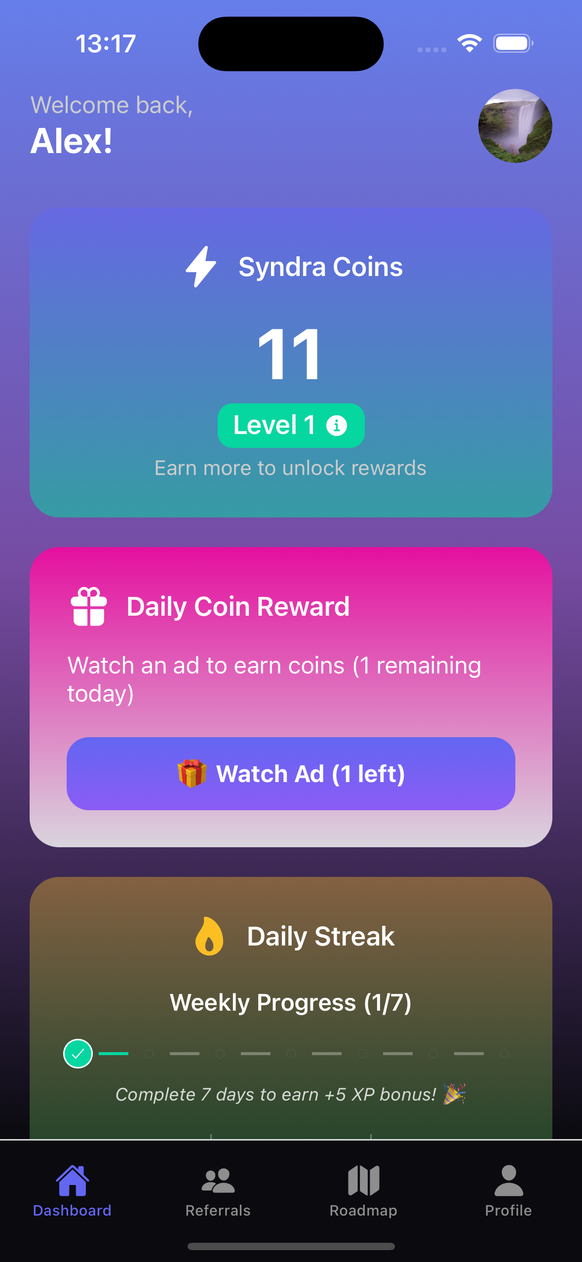 Média Syndra - Application de financement et de récompense alimentée par AI 1