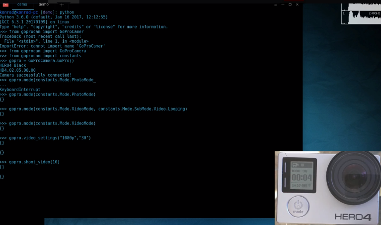 GoPro API for Python gallery image
