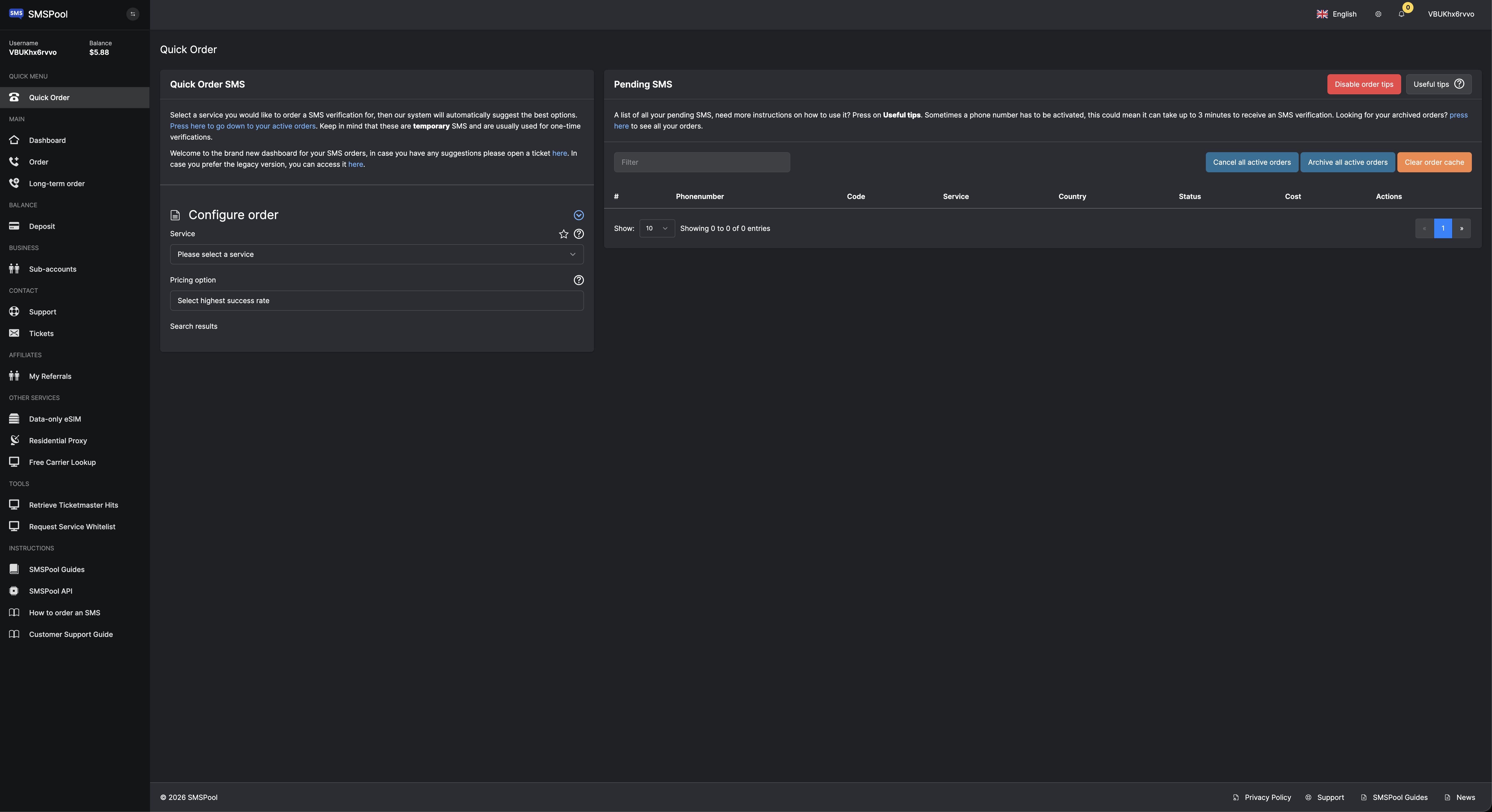 SMSPool.net gallery image