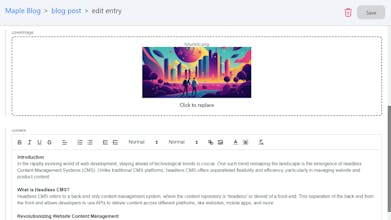 Maple CMS gallery image