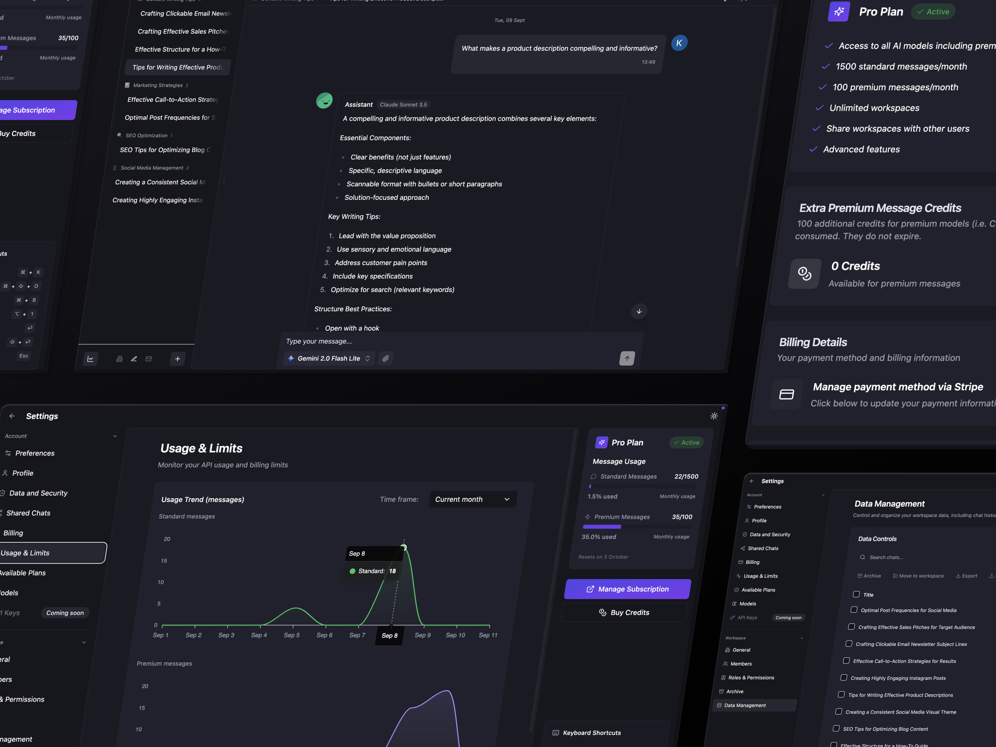 Mantle Chat - Main screenshot showing features and interface