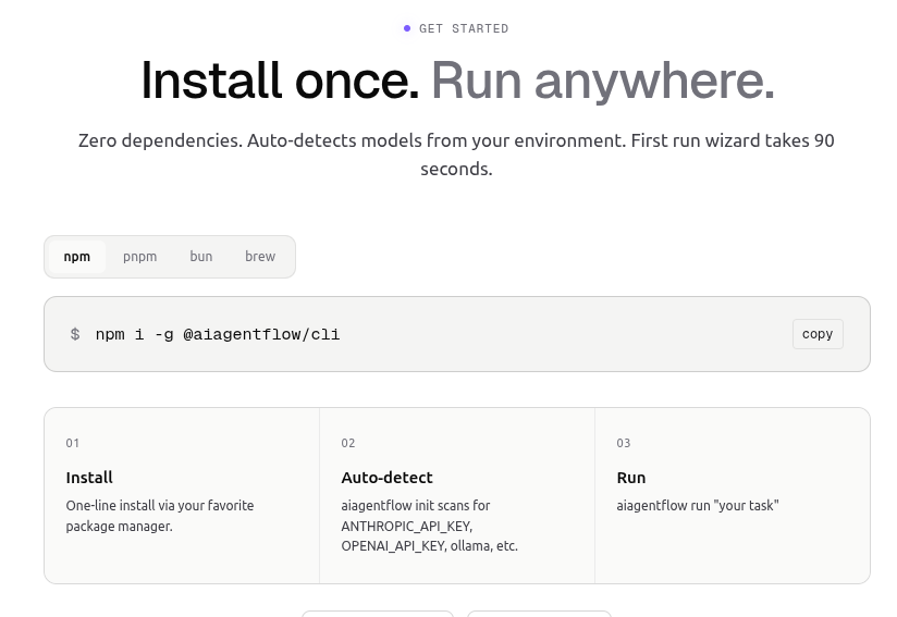 aiagentflow CLI gallery image