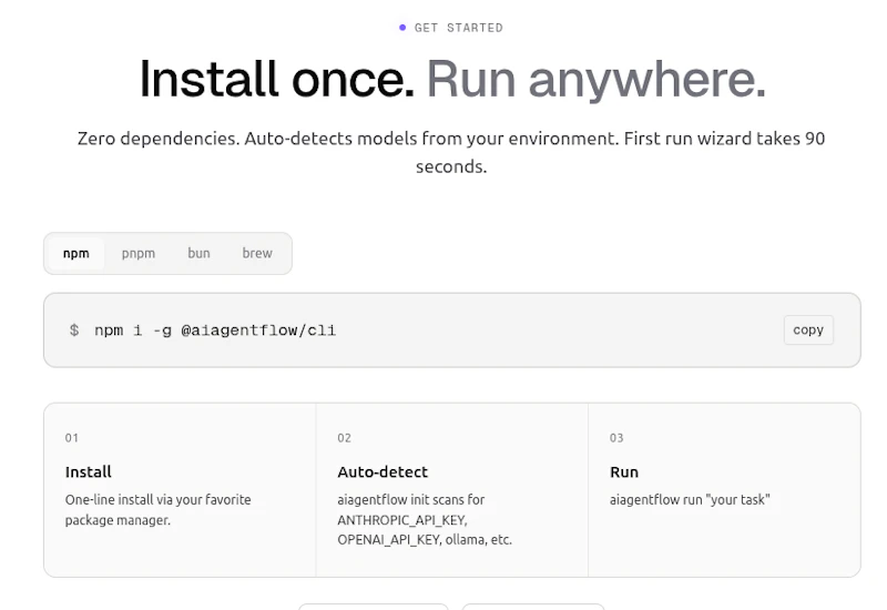 aiagentflow CLI screenshot 5