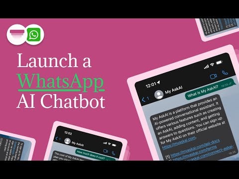 startuptile WhatsApp AI Chatbot by My AskAI-Create an AI WhatsApp chatbot using your content in minutes