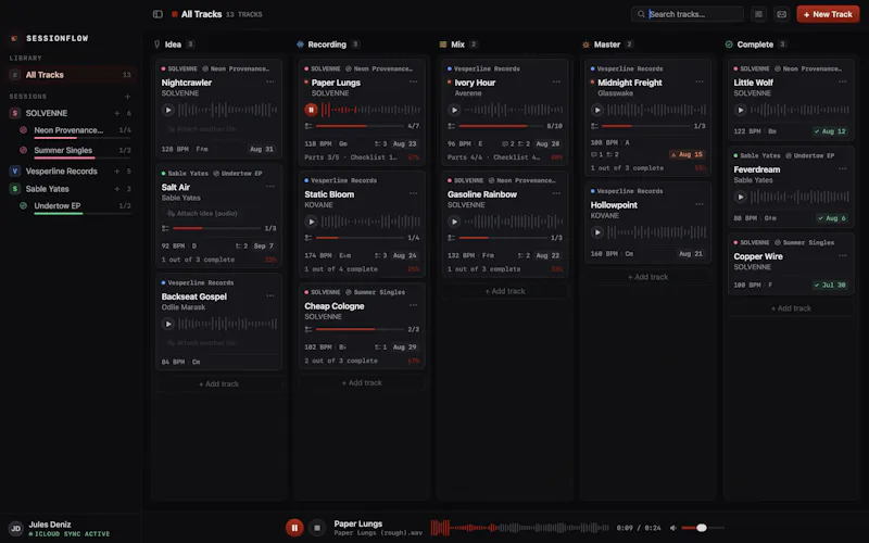 SessionFlow - Song Tracker screenshot 5