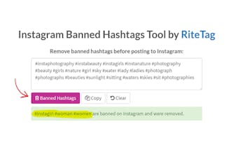 Instagram Banned Hashtags Tool by RiteTag gallery image