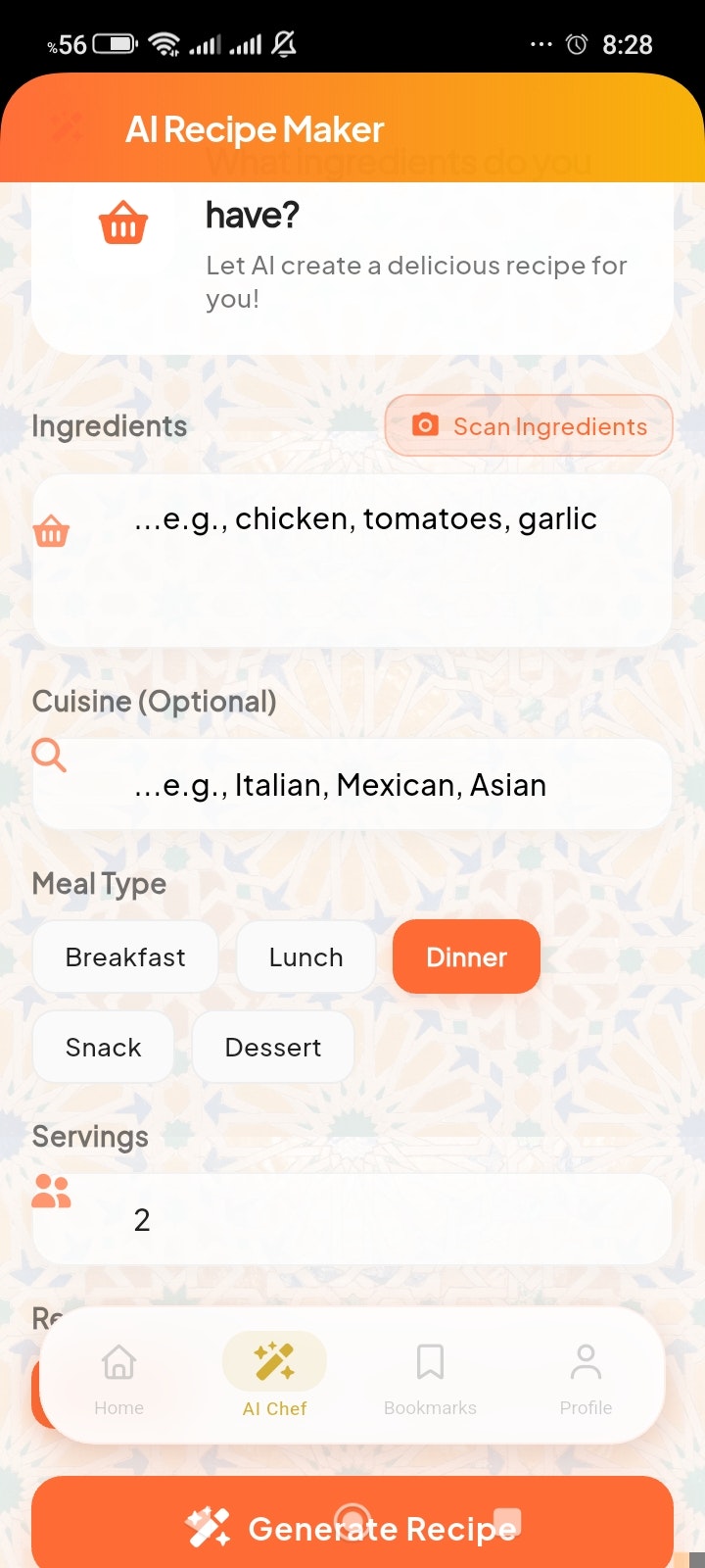Okuze – AI Cooking & Recipe Generator gallery image