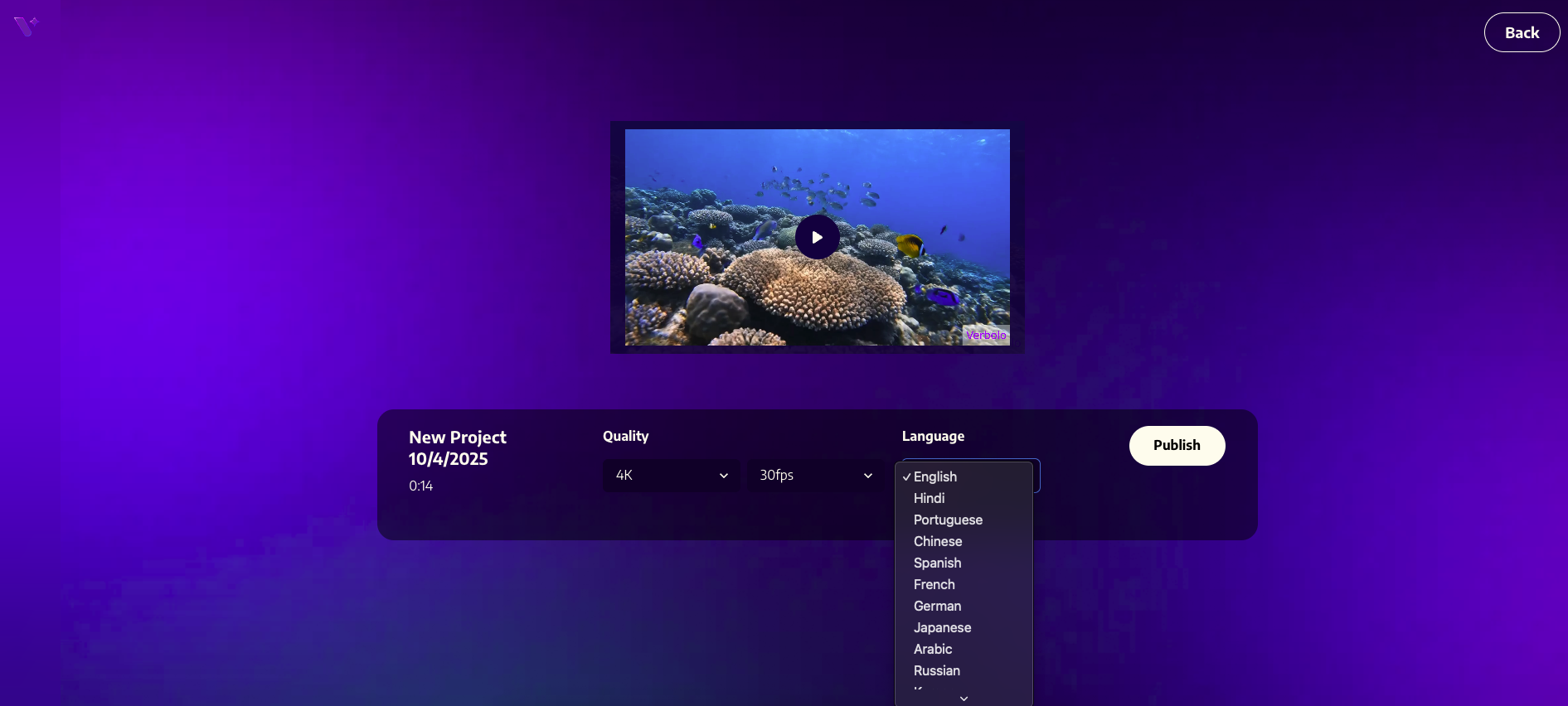 Verbolo - Video editor Beta launch gallery image
