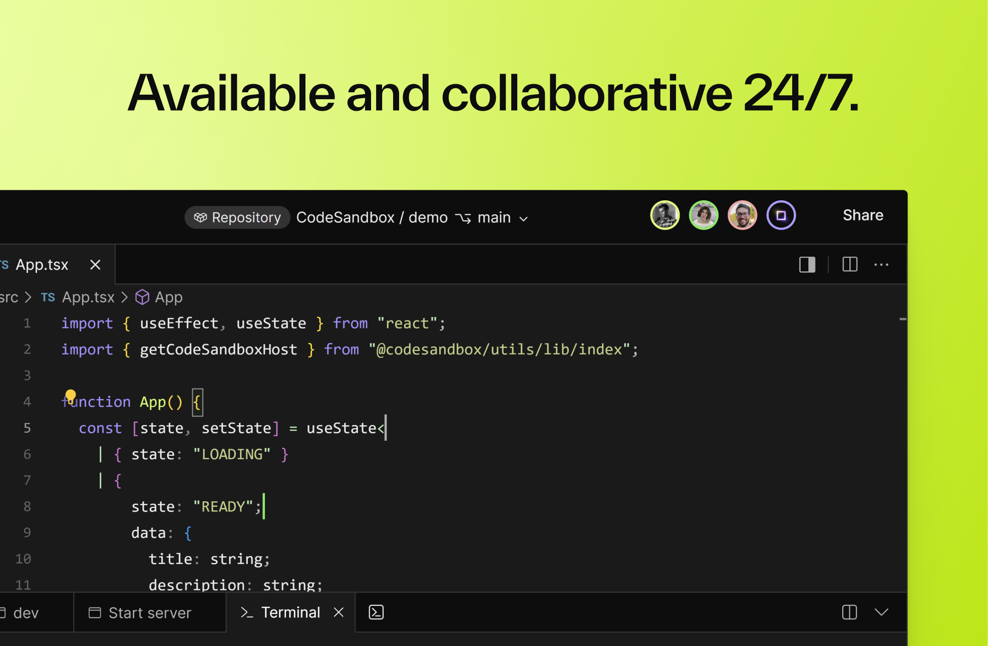 CodesandBox CDE - สภาพแวดล้อมการพัฒนาคลาวด์ทันที media 3