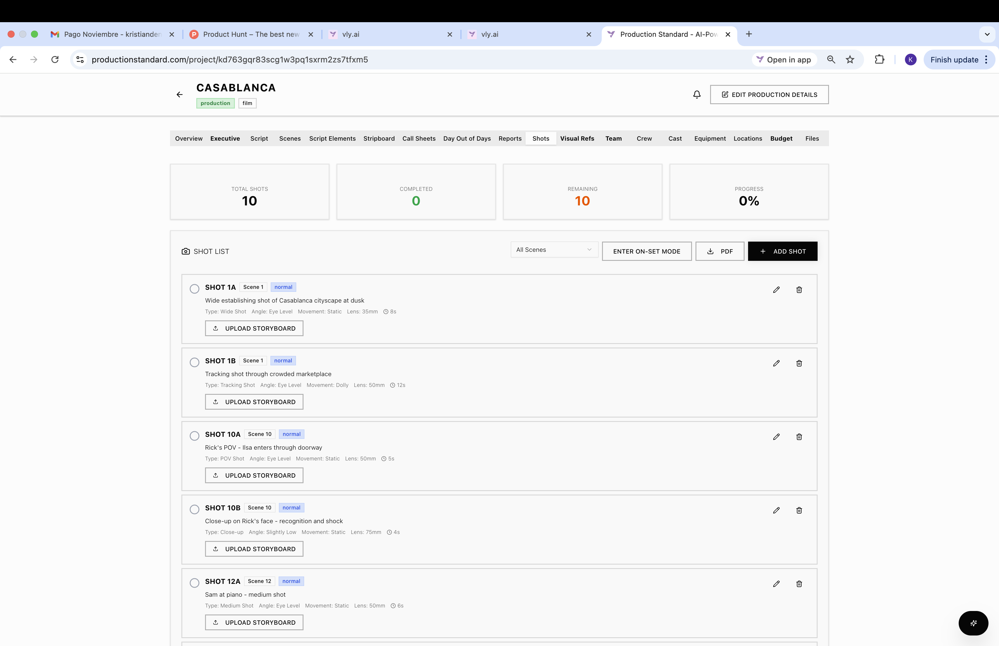 Production Standard - Screenshot 5 showing product features and functionality