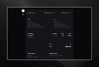 Open-Source Invoice Builder gallery image