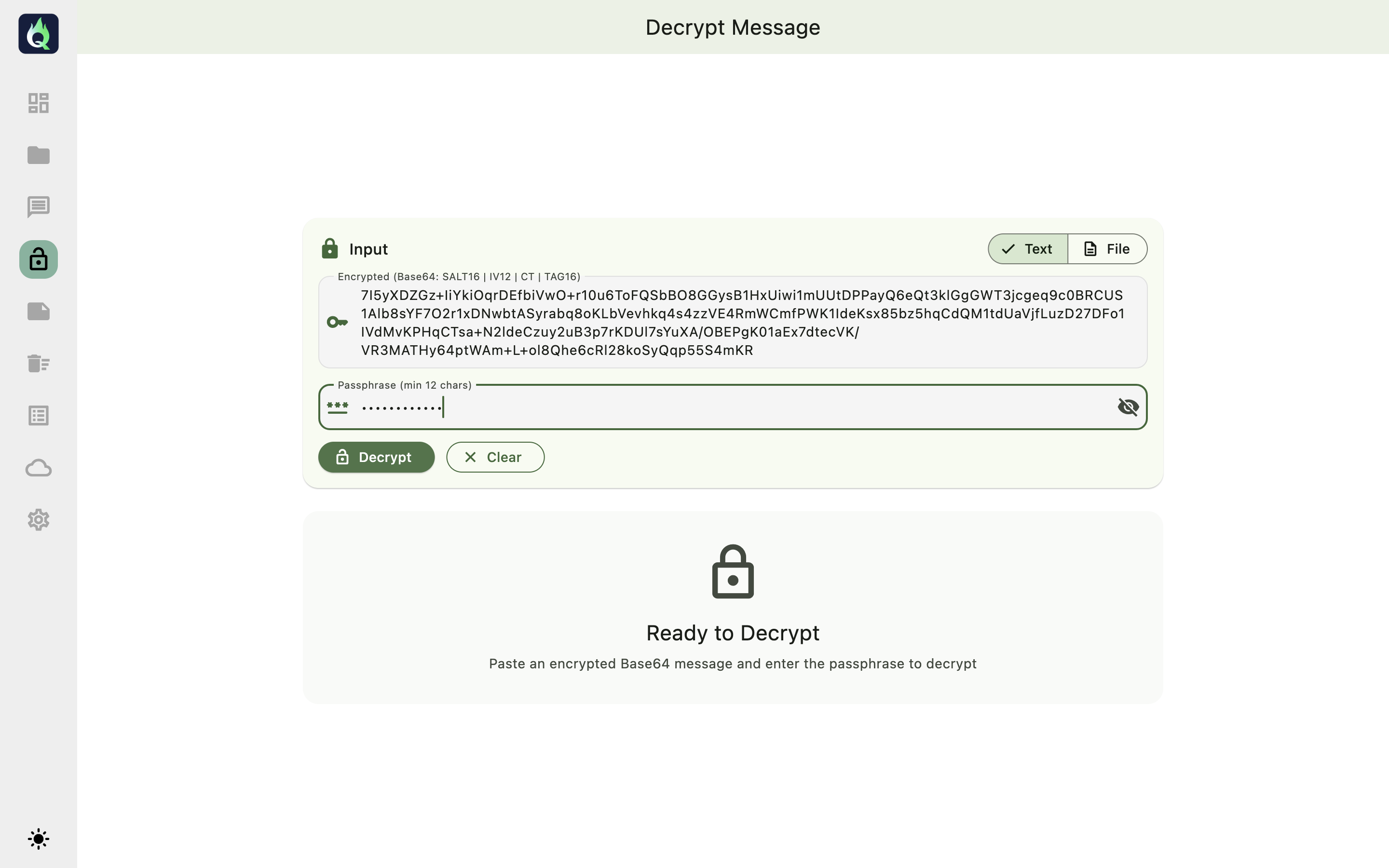 QSecureX - Screenshot 4 showing product features and functionality