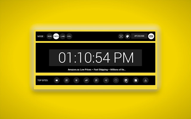 Ultimate Color Clock, New Tab Page gallery image
