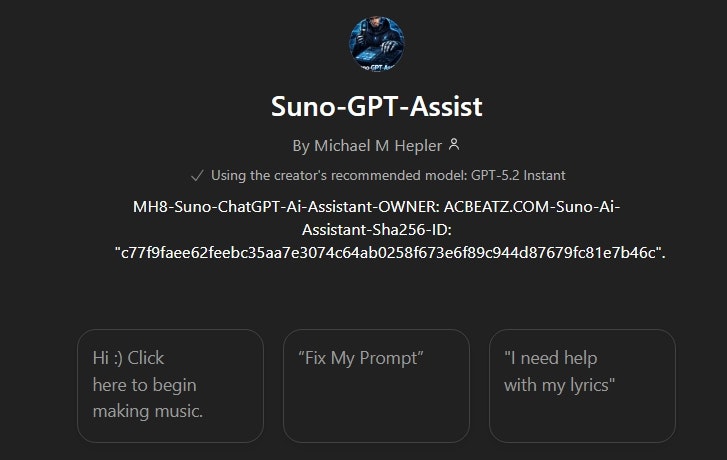 Suno‑GPT‑Assist gallery image