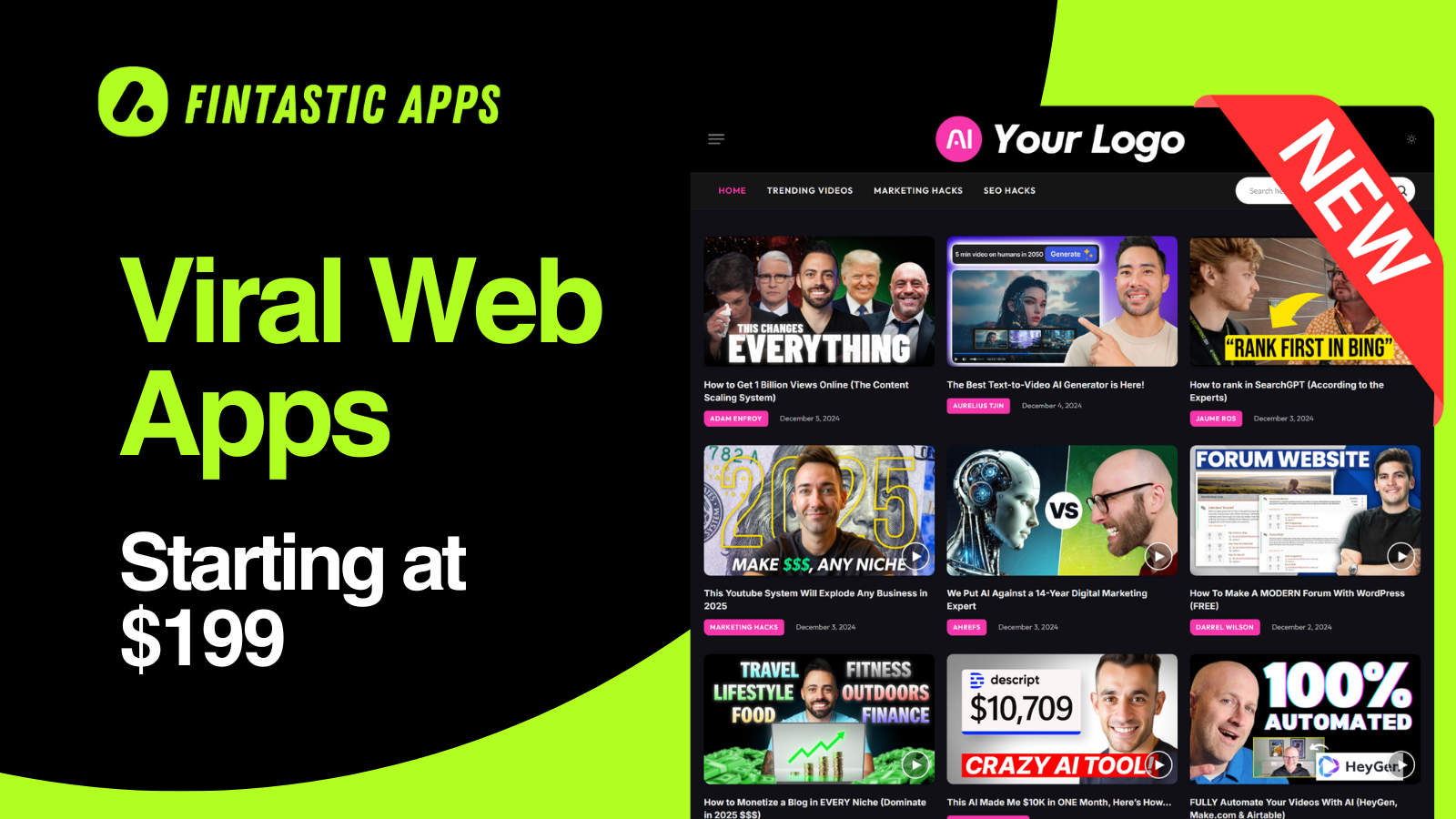 وسائط fintasticapps - تطبيقات الويب Readymade 1