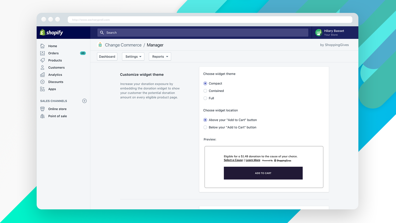 Change Commerce gallery image