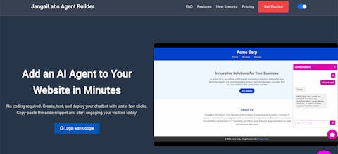 JangaiLabs AI Agentic Chatbot Maker gallery image