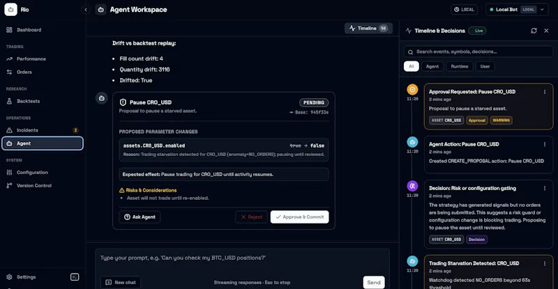 Rio — Download the ML crypto trading bot screenshot 2