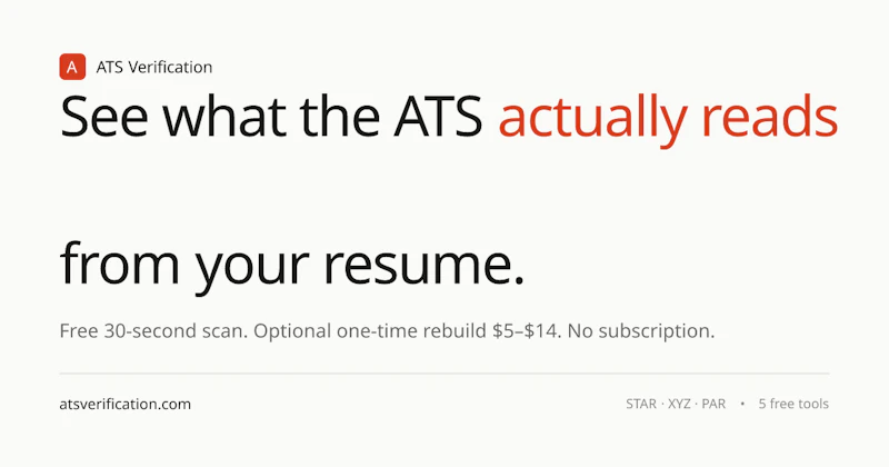ATS Verification screenshot 1