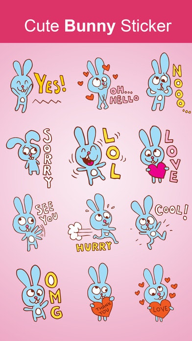 Bunny Stickers for iMessages gallery image