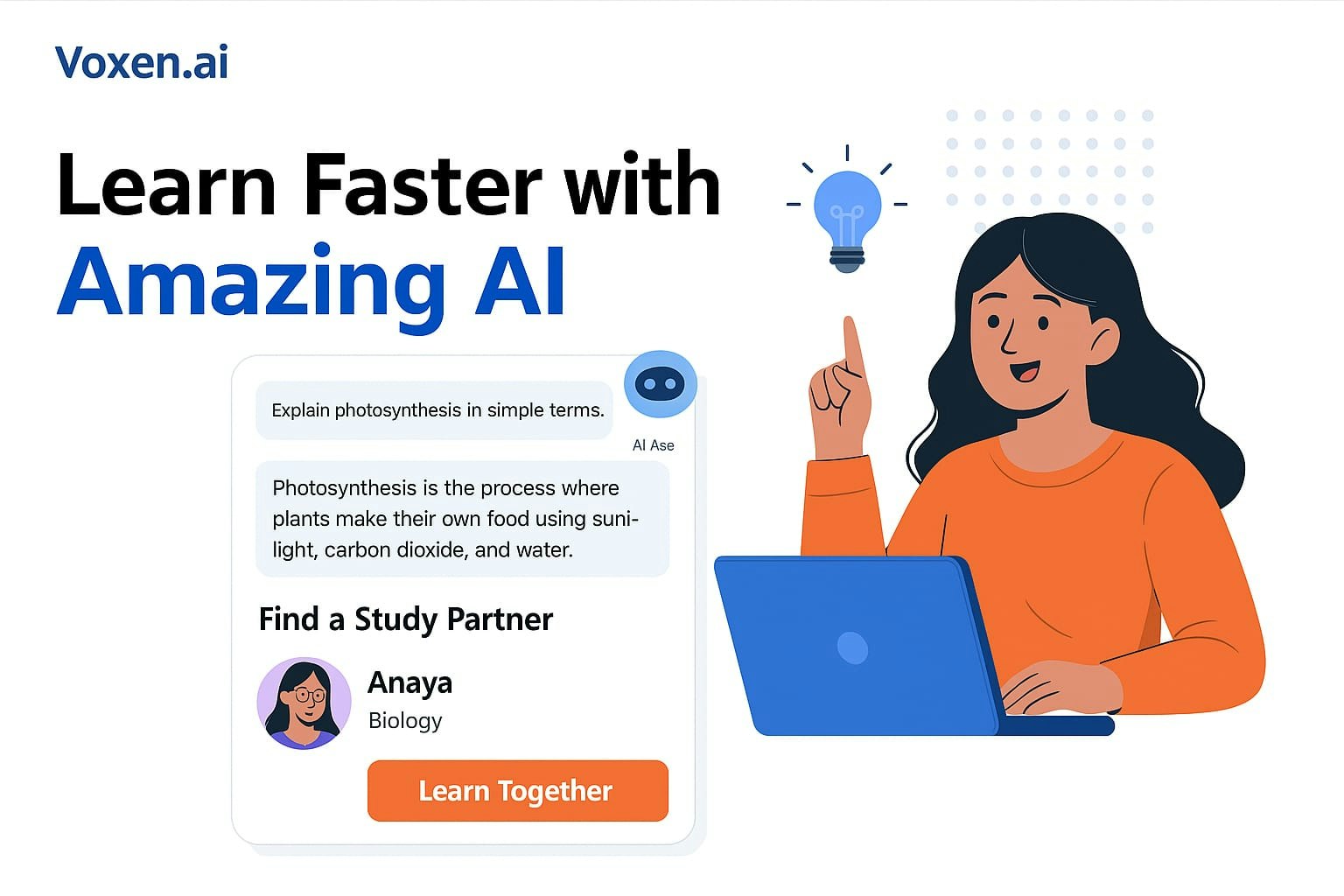 Voxen.ai - एआई-संचालित पीयर लर्निंग प्लेटफॉर्म के साथ तेजी से जानें मीडिया 2