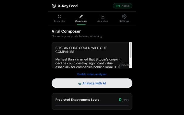 XrayFeed - Write posts the X algo loves - Screenshot 3 showing product features and functionality