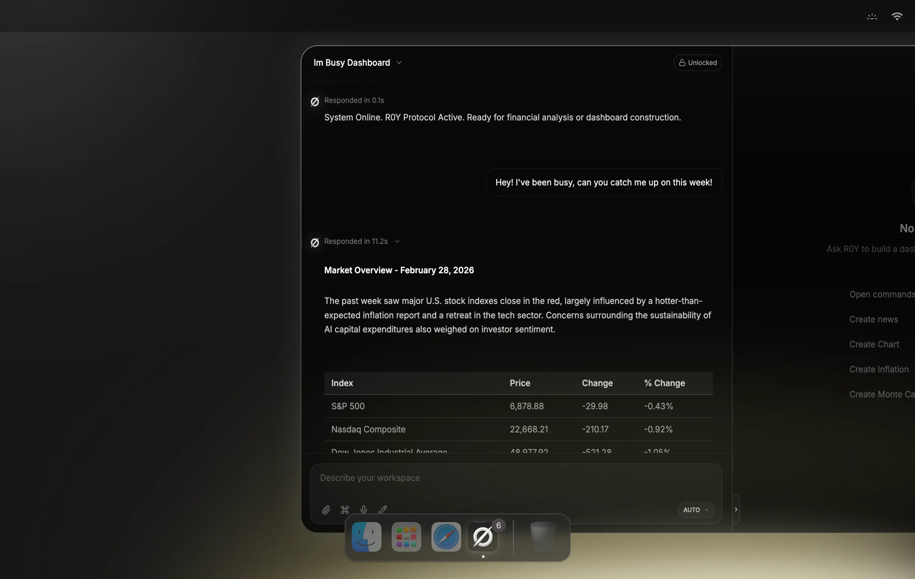 R0Y OMNI 1.0 - Generate more accurate investment dashboards and reports