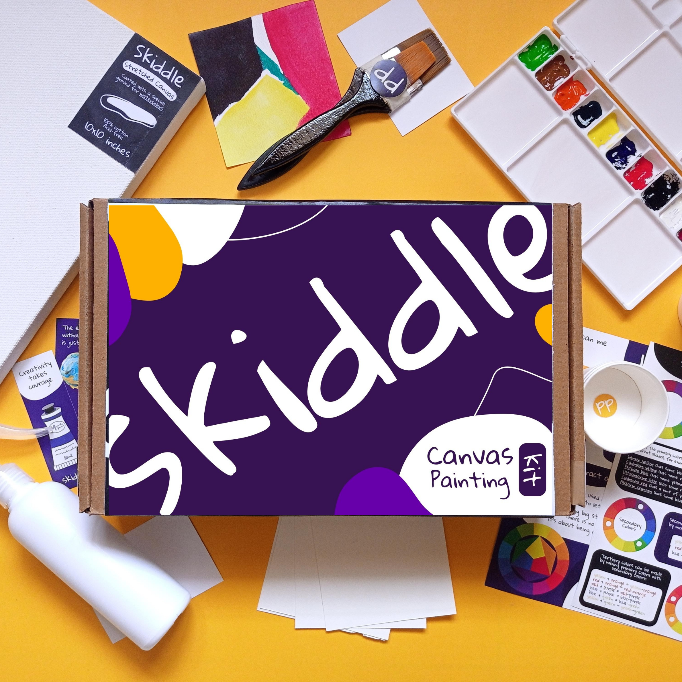 Abstract Canvas Painting Kit