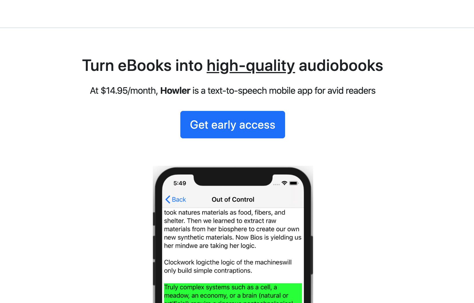 Howler gallery image