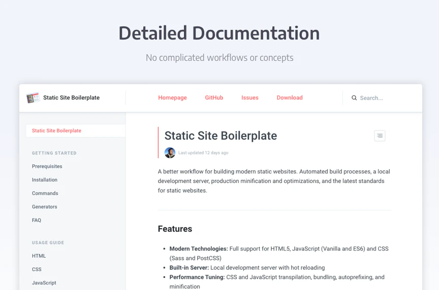 Static Site Boilerplate Image