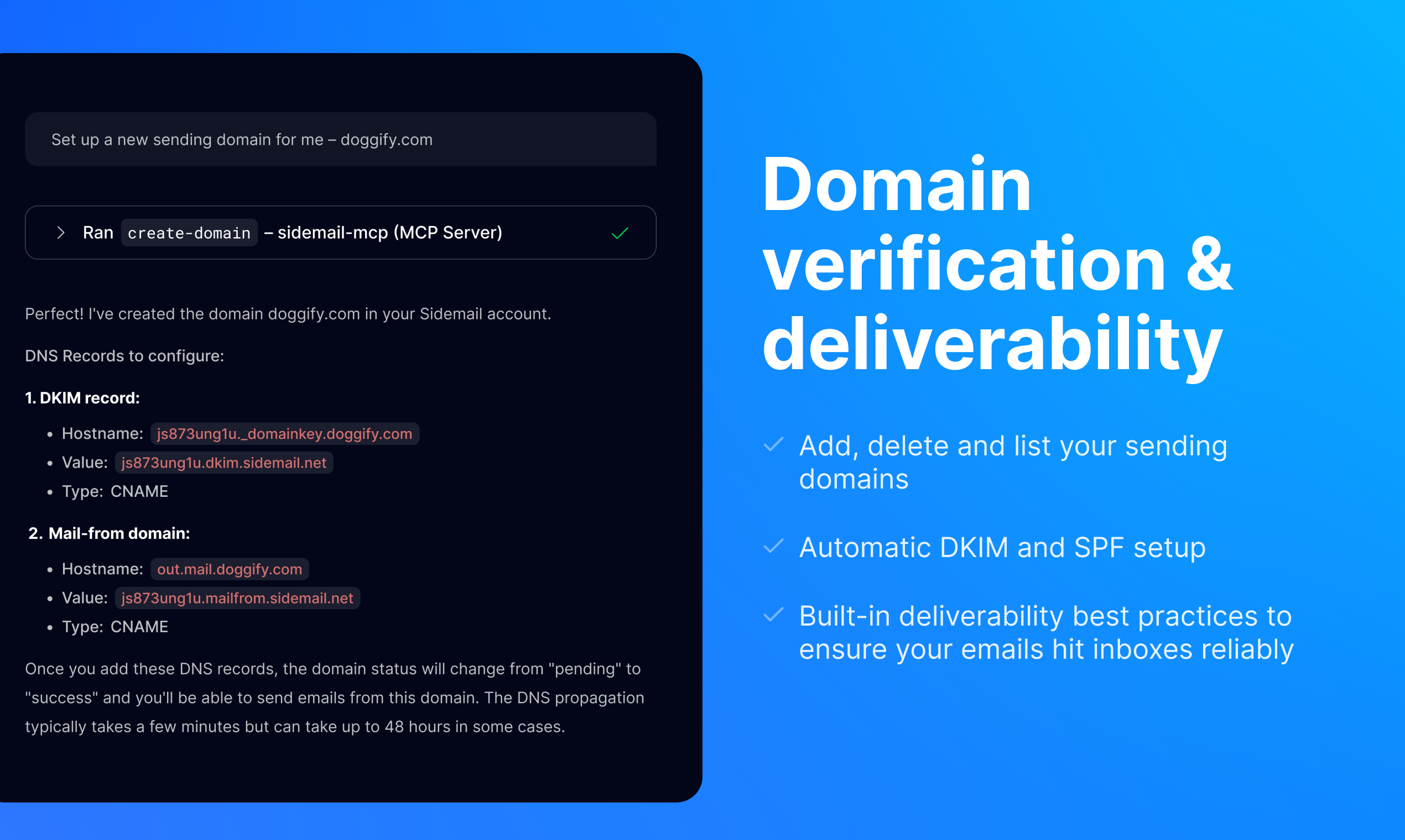 Sidemail MCP gallery image