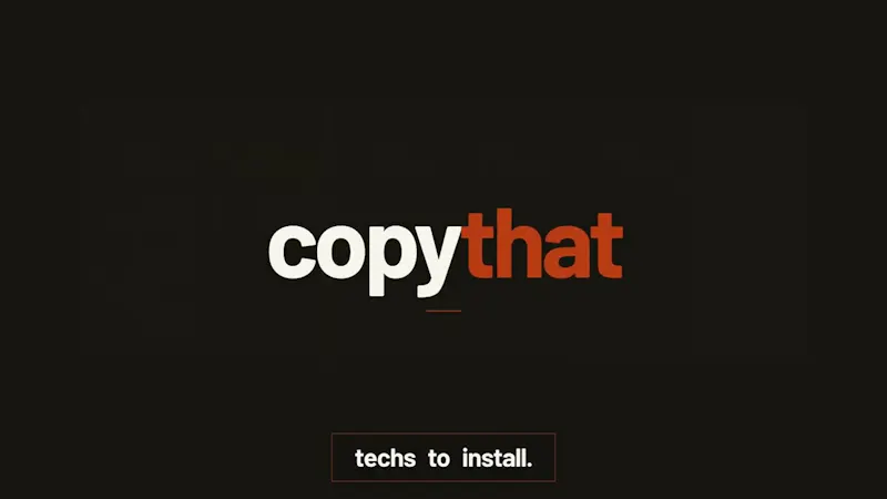 CopyThat screenshot 1 (video preview)