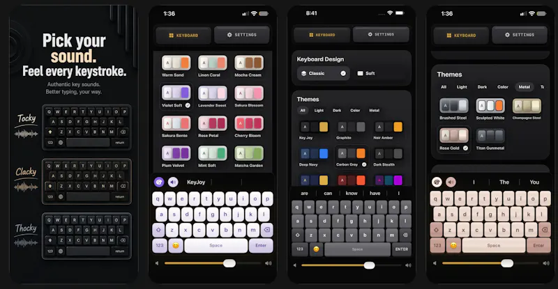 Mechanical Keyboard Sounds App: KeyJoy screenshot 1
