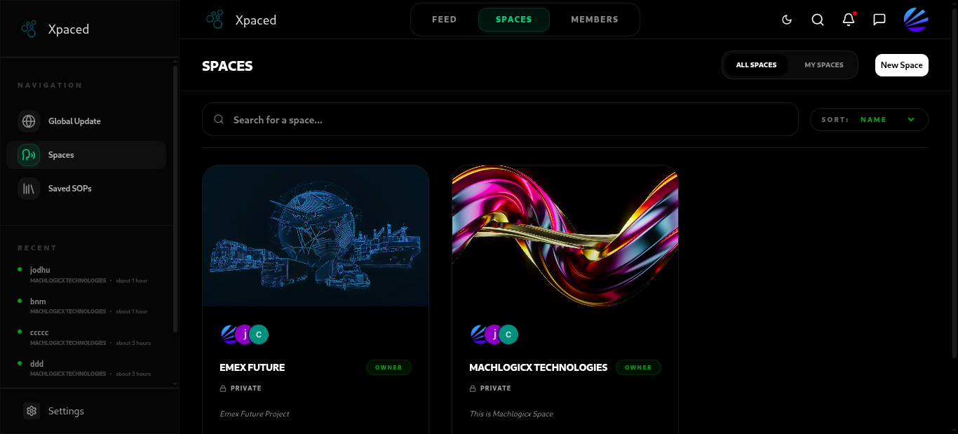 XPACED - Screenshot 2 showing product features and functionality